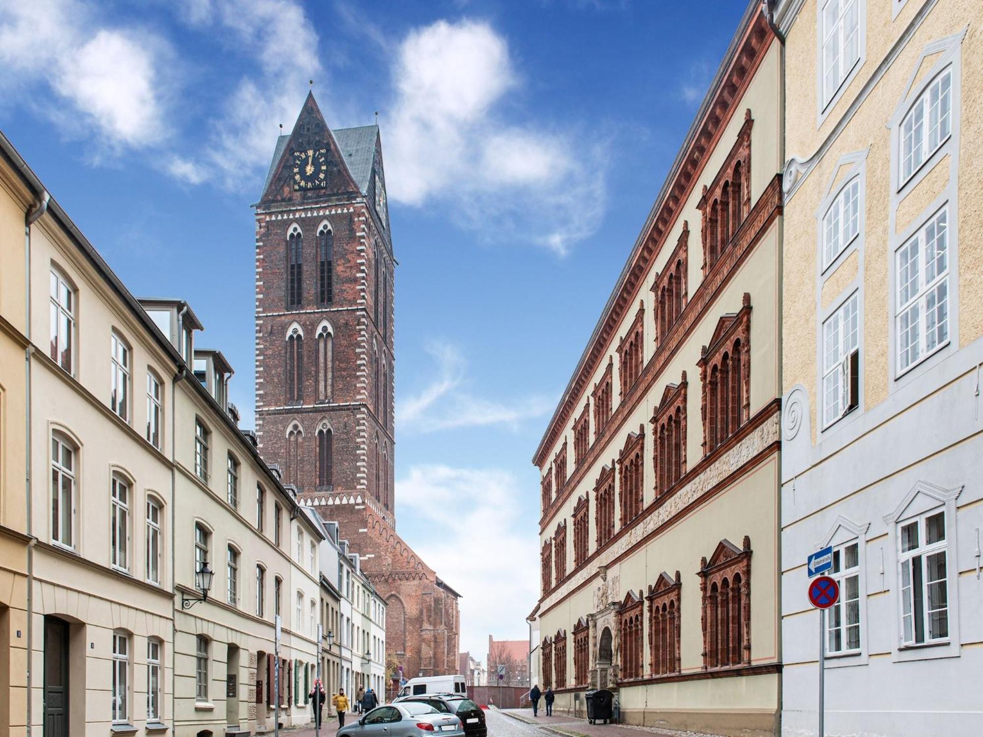 Comfortable Apartment In Wismar Mecklenburg With Fireplace Eksteriør billede